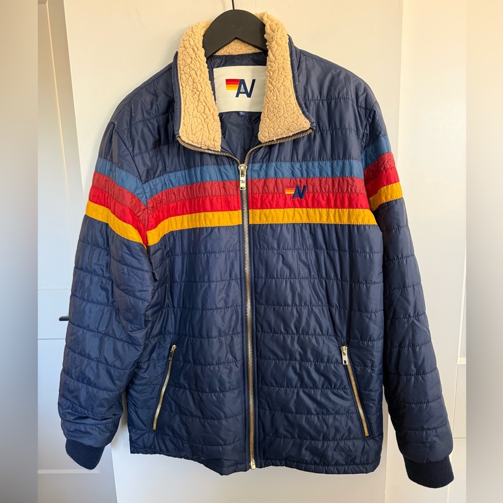 Aviator Nation 4 Stripe Jacket Size XL Unisex